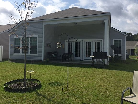 Large covered back porch