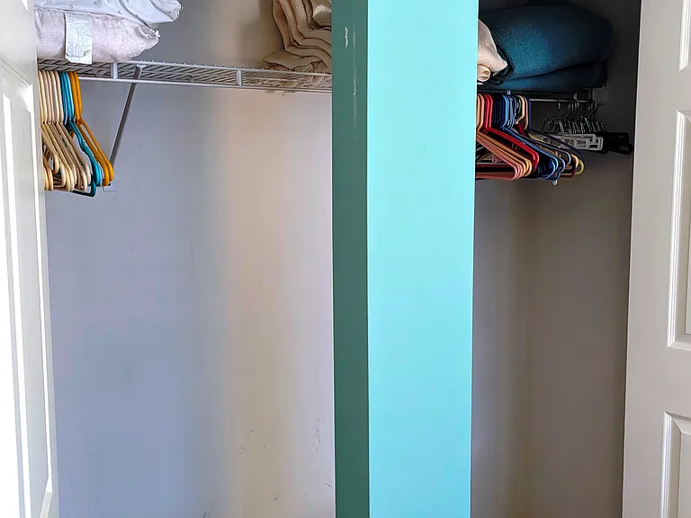 guest bedroom double closet