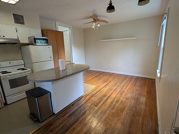 Another angle of the kitchen space.