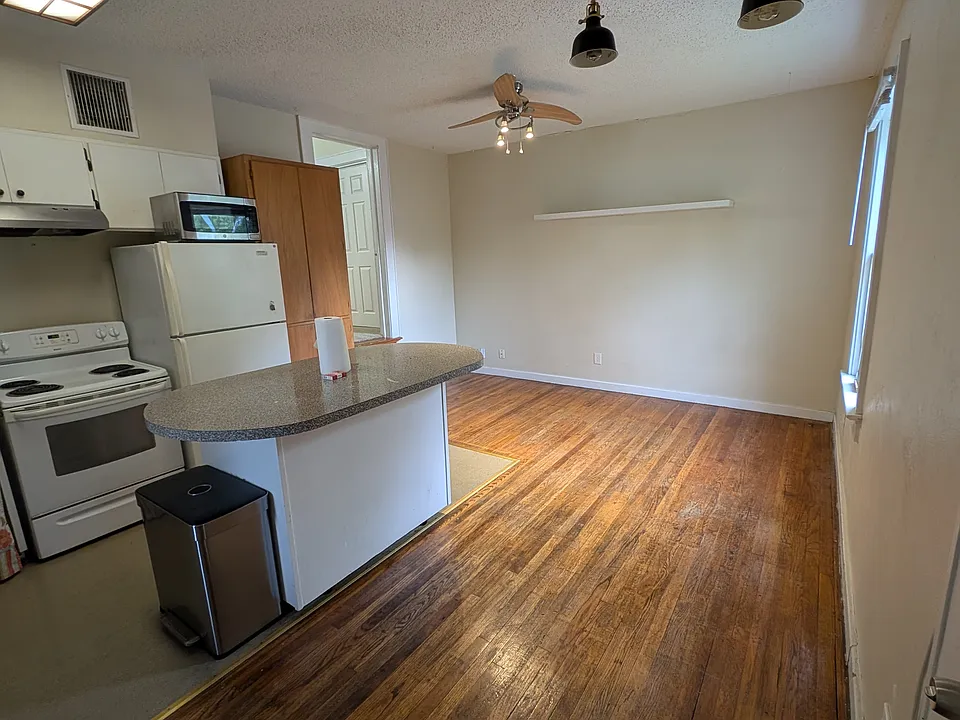 Another angle of the kitchen space.