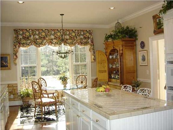 Kitchen w/Hand-Painted Tiles