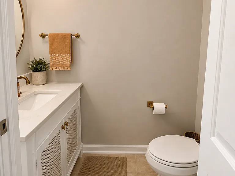 downstairs 1/2 bath