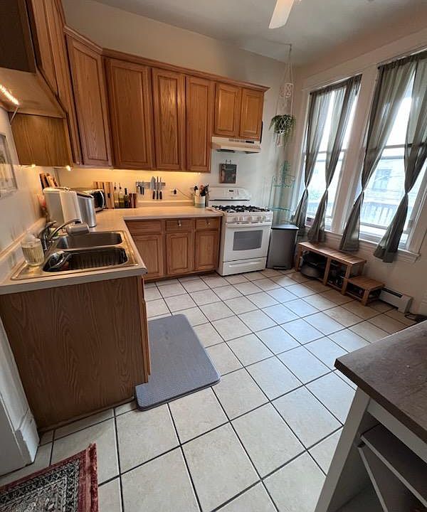 Kitchen, showing windows