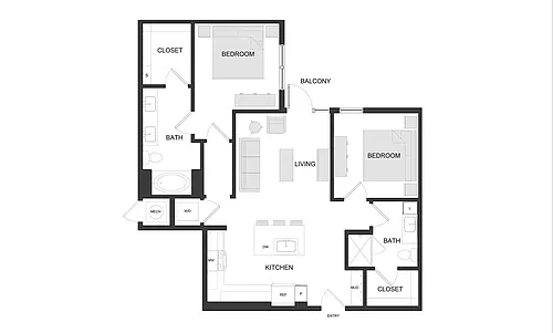 Floor plan B2-1 Alt1