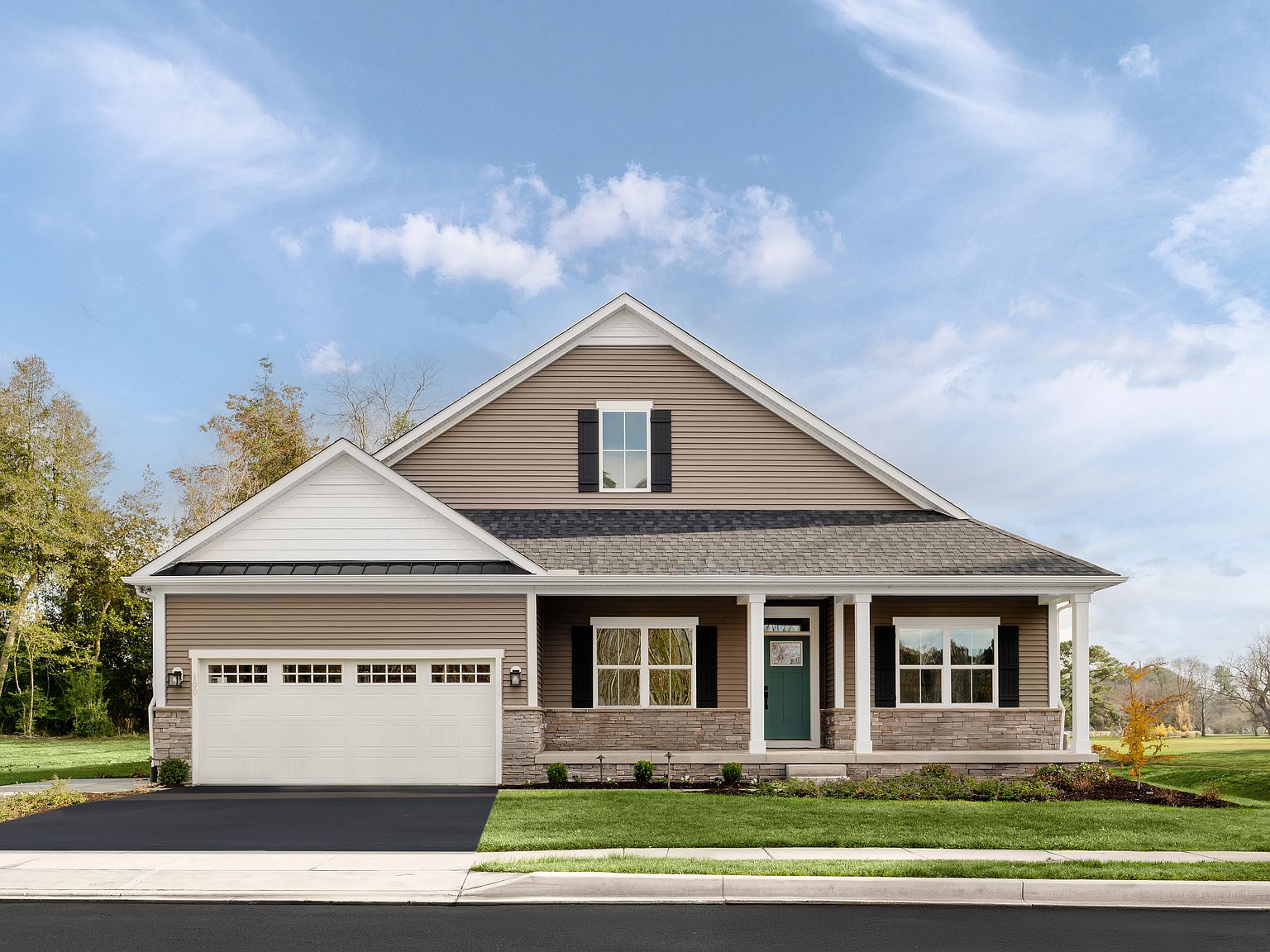 Ashbrooke w/ Finished Basement Plan, The Greens Of Greencastle Single Family Homes — Greencastle Golf Club