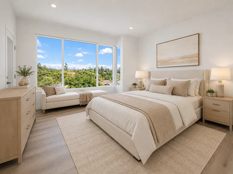 Bedroom #4 features a bay window