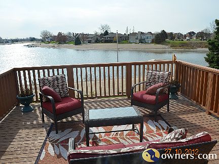 Looking South from outside deck at Christopher's Cove