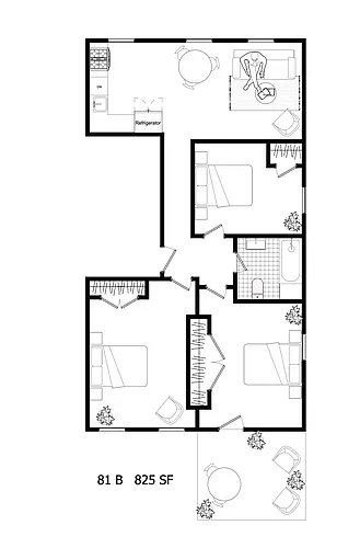 Floor plan 81B