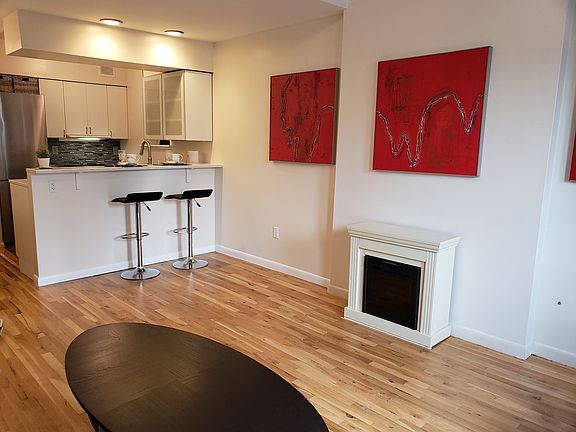 Kitchen open to living room