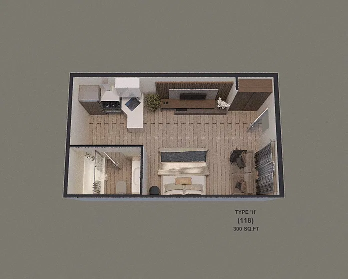 Floor plan Studio H