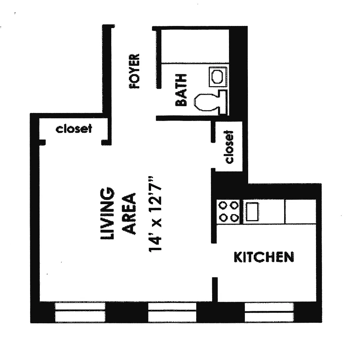 Floor plan Kitchenette
