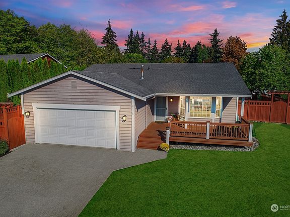 Twilight Photo Of The Front Of The Home. Large, Private Lot Location On A Dead End Street. >