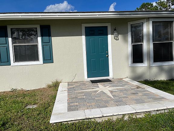 The house was just painted and there_s a new front patio with star detail stonework