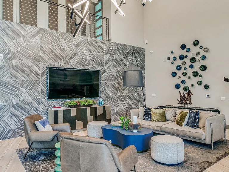 Resident lounge and entertainment area