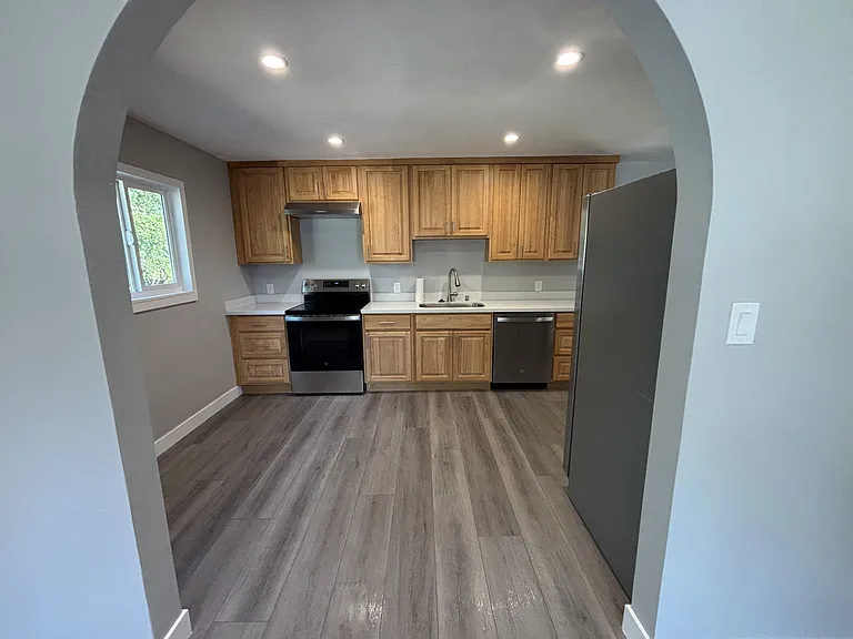 Kitchen from living room