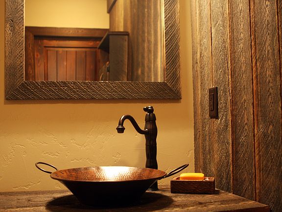 Mining themed bathroom