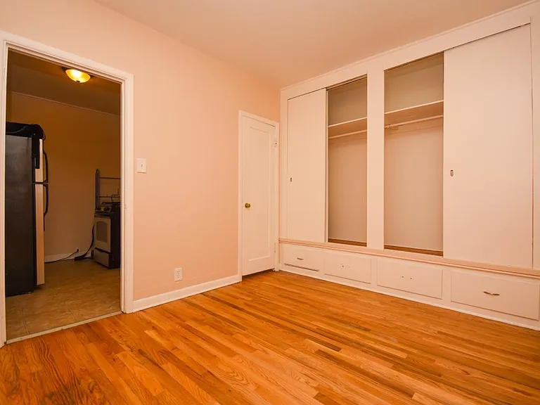 Bedroom with large closet