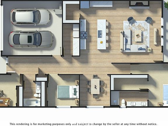 This house has a white kitchen.