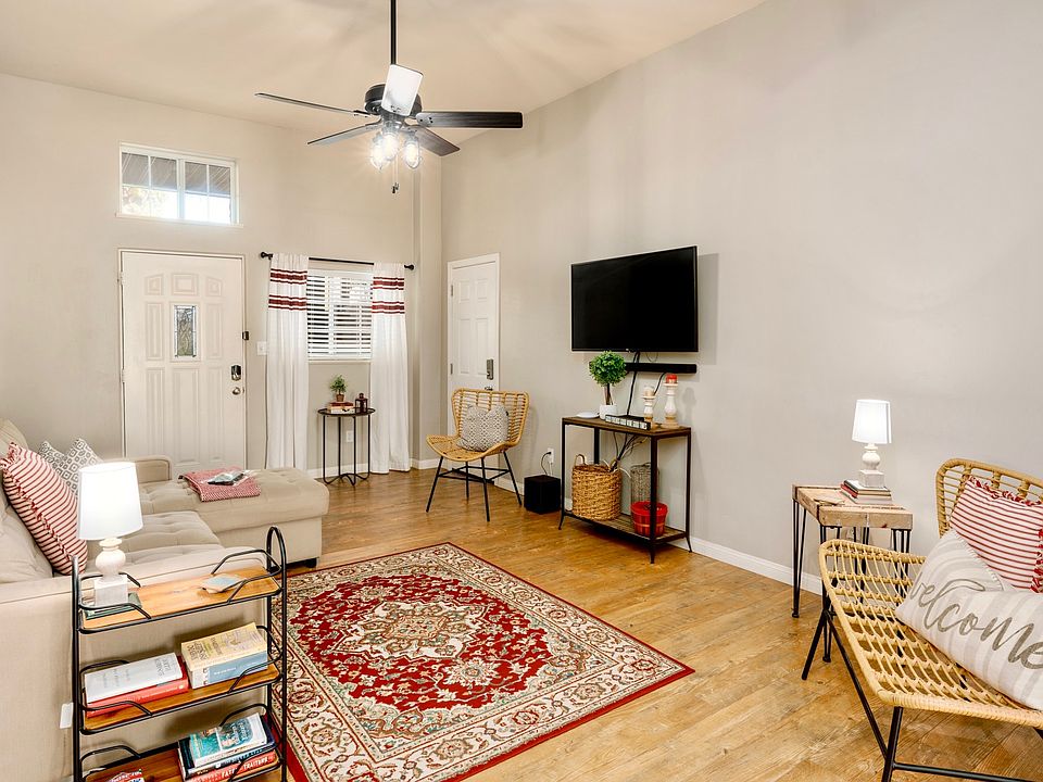 Living room looking at the front door