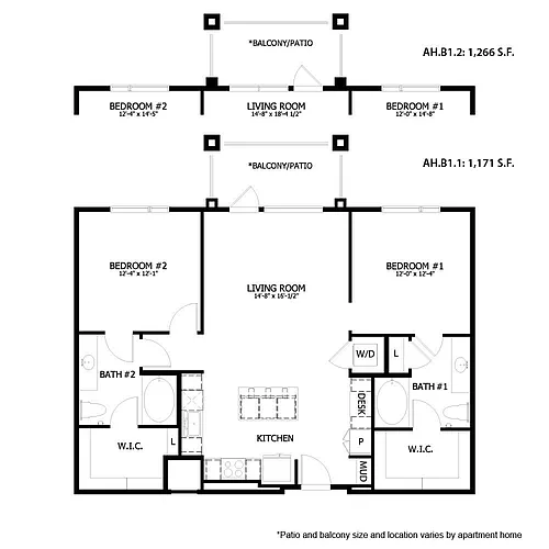 Floor plan AH B1