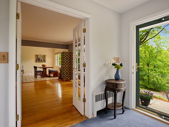 Entry Hall with French Doors into Living Room