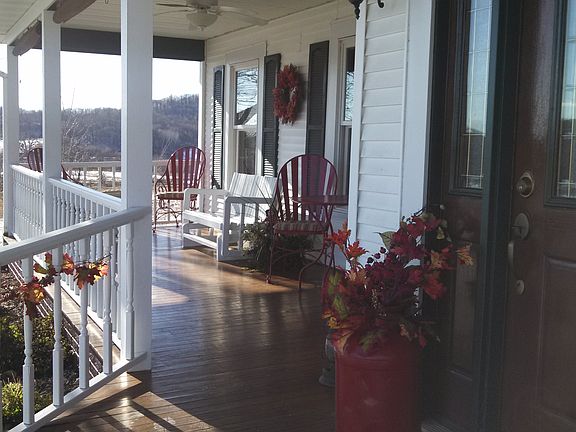 Enjoying autumn on the porch