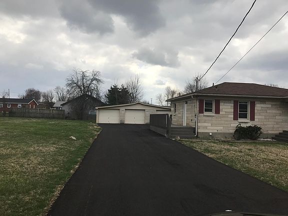 Front elevation and side yard
