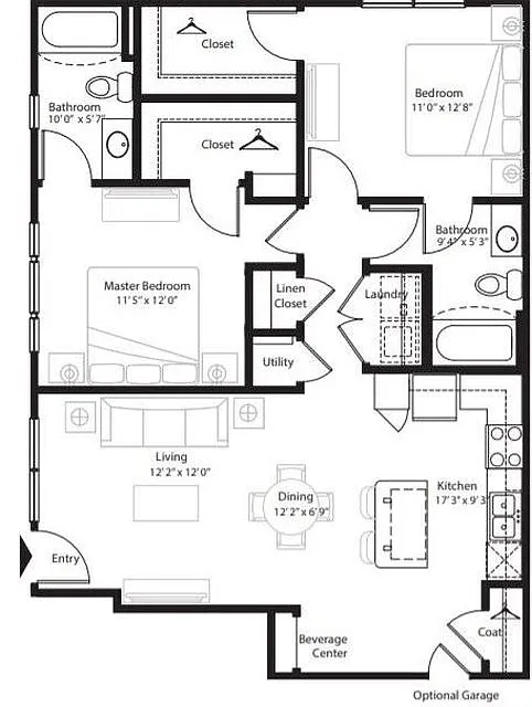 Floor plan B1-TG