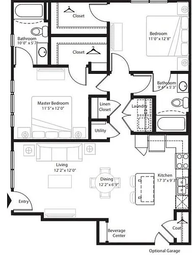Floor plan B1-TG