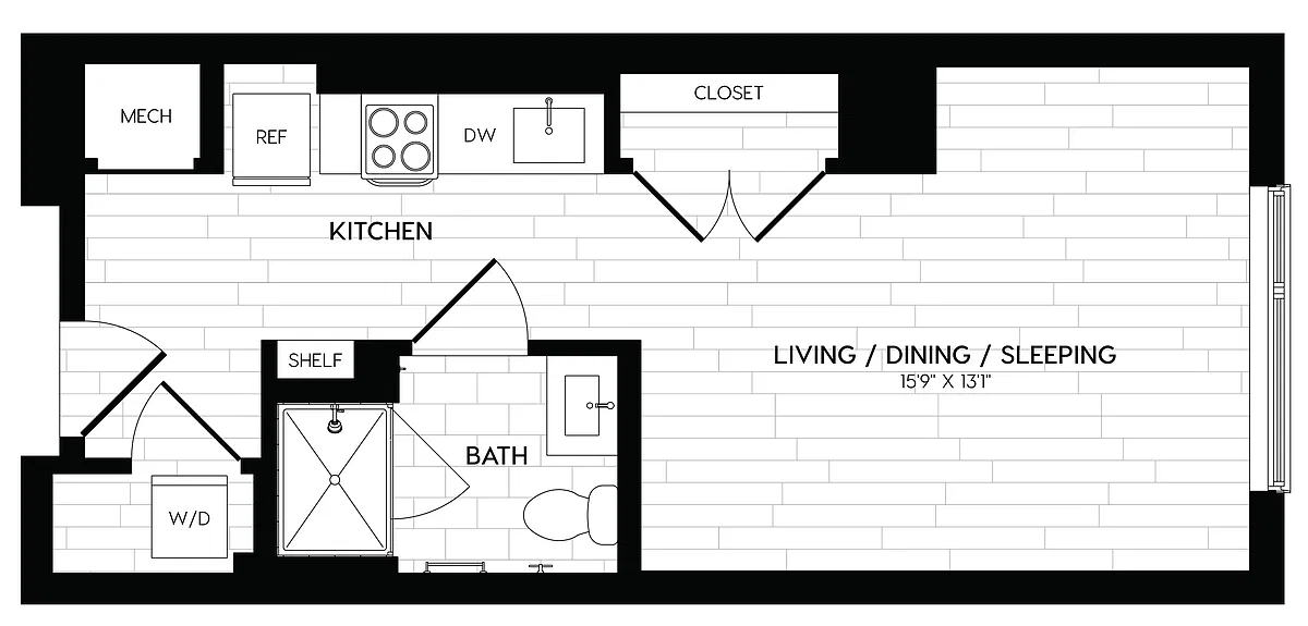 Floor plan Studio-S1