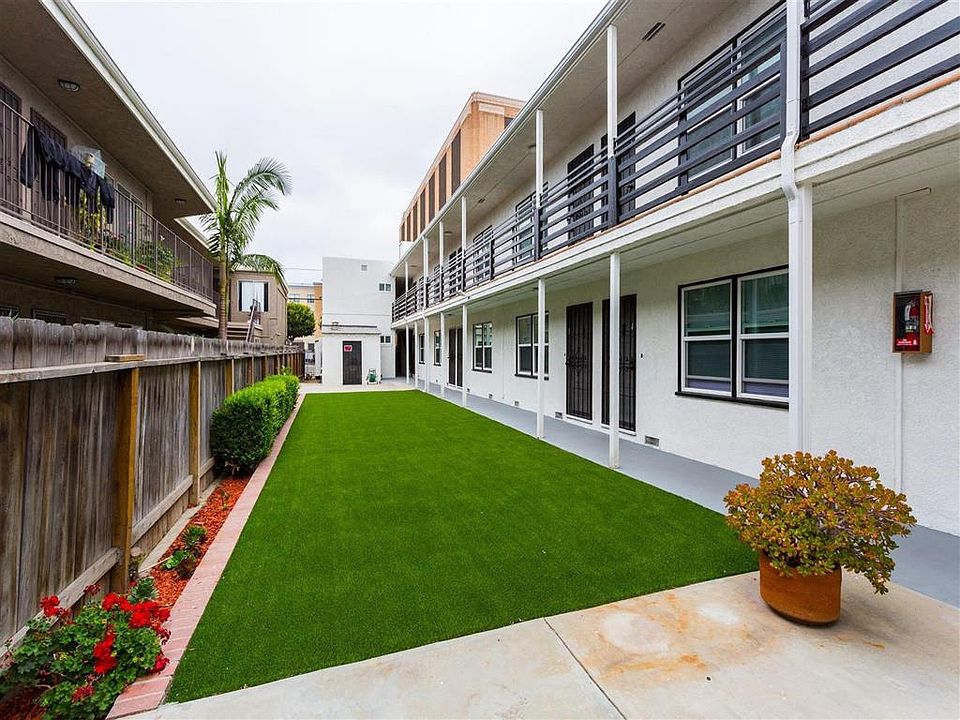 Courtyard grass area