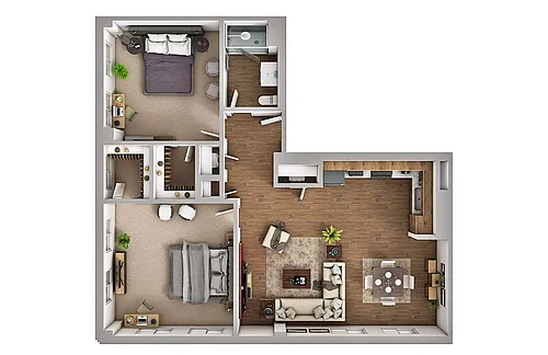 Floor plan 2 Bedroom
