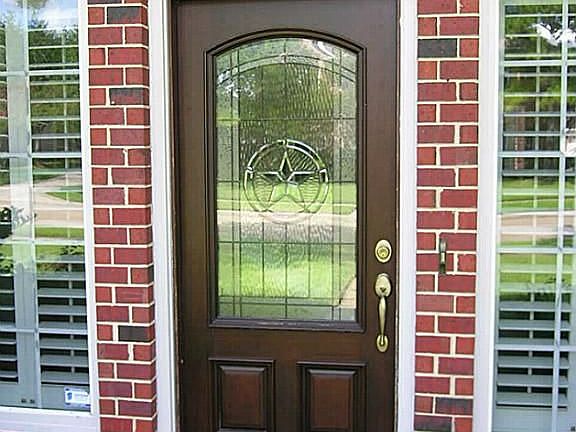 Leaded Glass Front Door