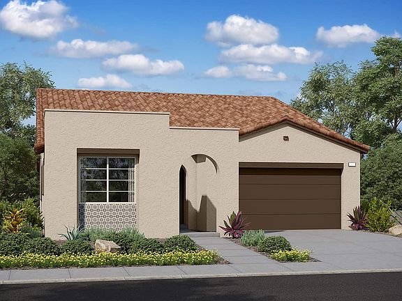 Elevation A features the modern spanish exterior style