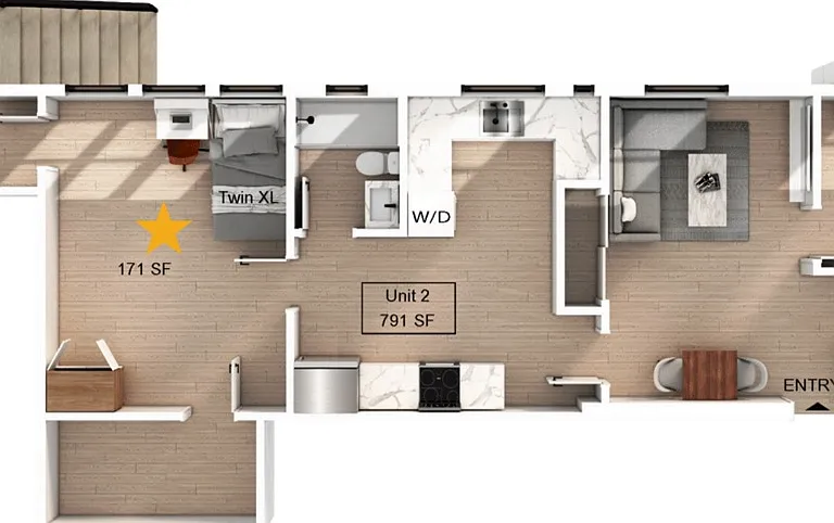 2 Bedroom | 1 Bathroom Apartment 2 Bedroom | 1 Bathroom Apartment