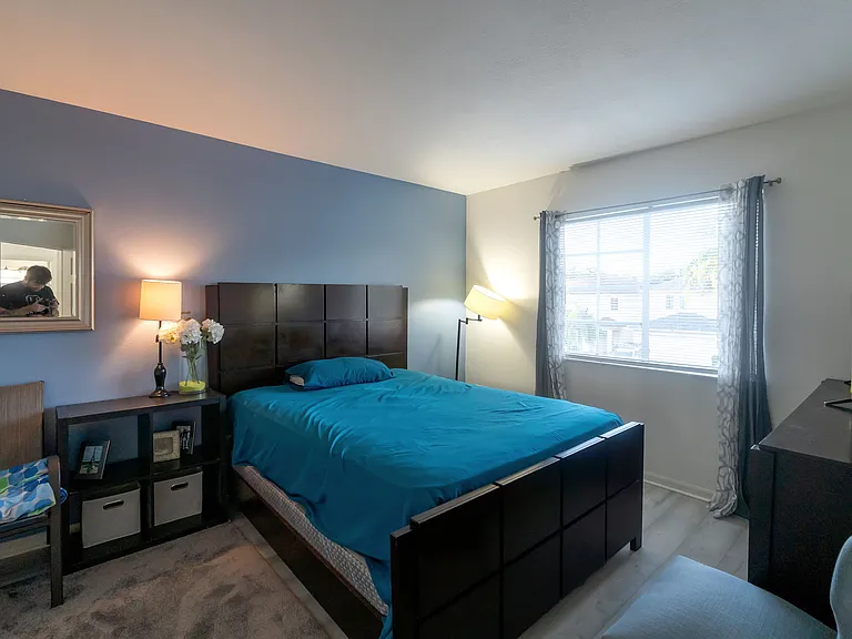 Option #3: Secondary bedroom -- bathroom in hallway.