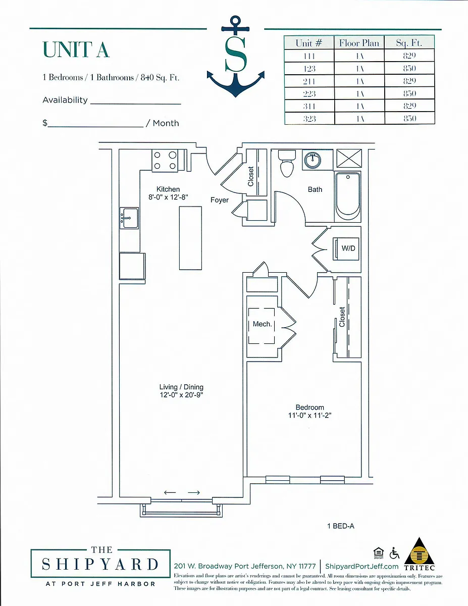 Floor plan 1A
