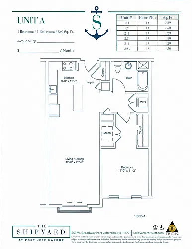 Floor plan 1A