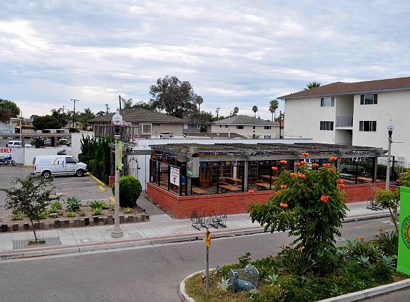 Side view from balcony