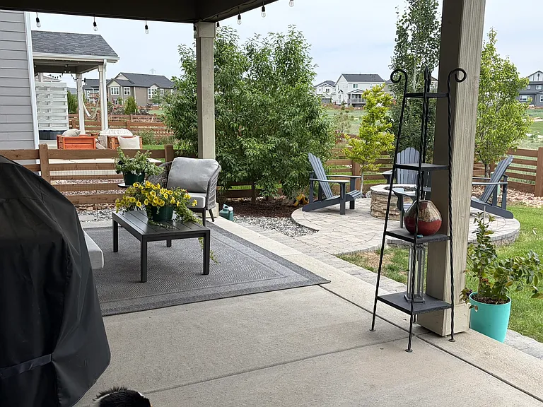 30ft covered patio space