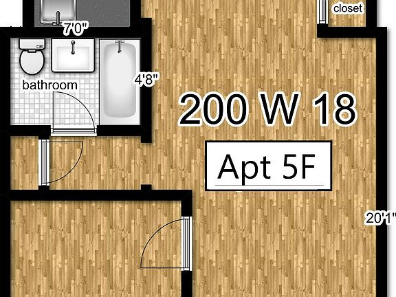2nd image of 200 W 18th St APT 5F