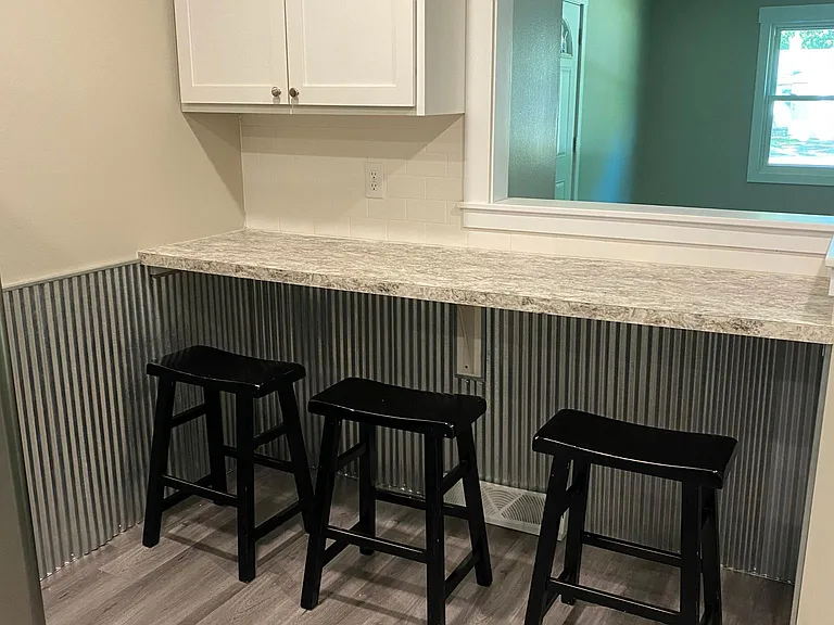 Seating overlooking the family room