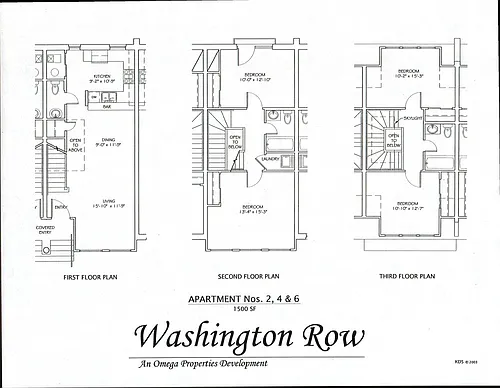 Floor plan Row 6