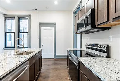Granite counter tops.