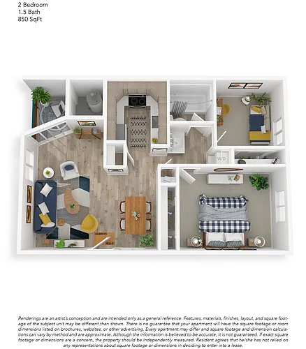 Floor plan 2x1 Upgraded