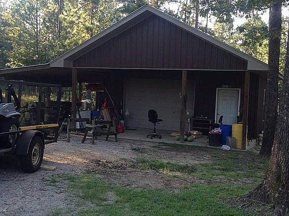 large shop with drop shed