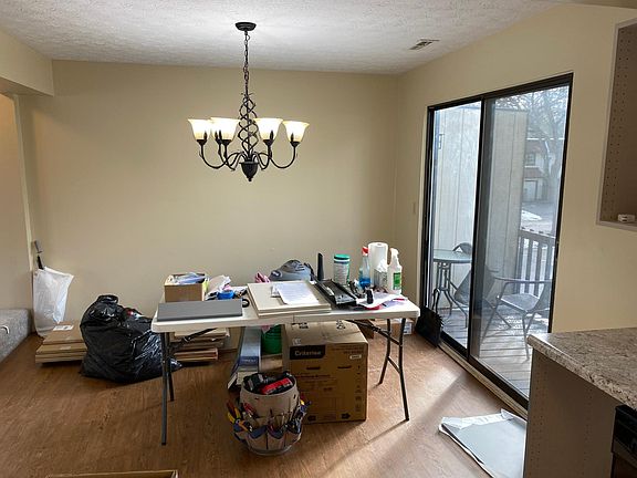 Dining Room with sliding glass door to the balcony.