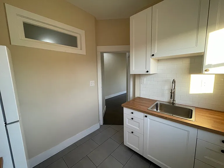 Kitchen and hall