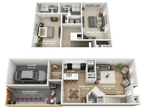 Floor plan Classic Townhome