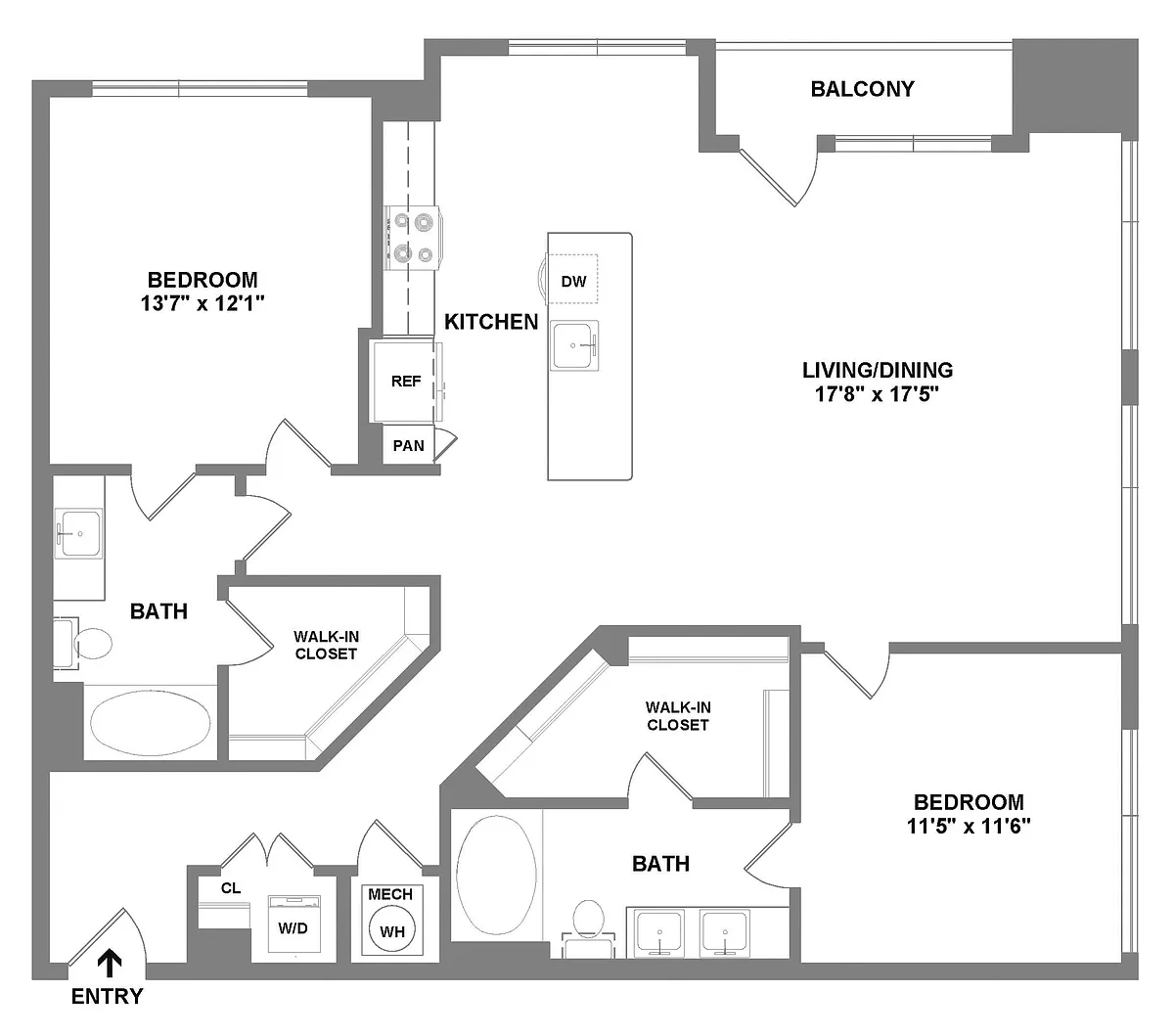 Floor plan B8-1326